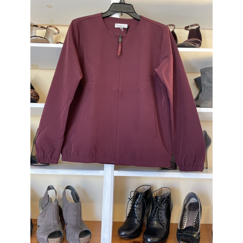StyleList by Micaela Soft Zip Jacket Mulberry‎ XXS
